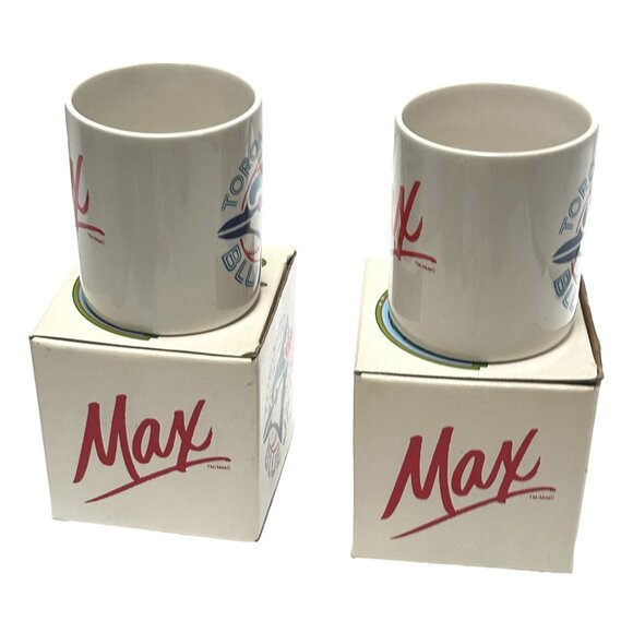 Maxwell House Mug MAX Lot 2 Toronto Blue Jays Game Day 1991 Baseball Canada New - Picture 7 of 12